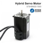 QDHWOEL 리드샤인 573HBM20-1000 2 0N m 283 Oz-In 3상 NEMA 23 서보 모터 1000라인 엔코더 : 로브톤