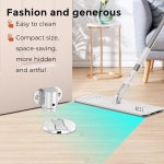 보이지 않는 마그네틱 도어 스토퍼, 조절 가능한 바닥 서 있는 드릴이 없는 간편한 설치, 벽 손상 방지(실버-1 팩) Black-1 Pack : Amazing008