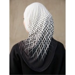 기하학 패턴 이너 히잡 헤어밴드 여성용 스포츠 스타일 머리띠 편안한 착용감 H9411 : 알바트로스 Albatrus