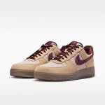 나이키 신발 IQ3408-286 에어포스 1 07 Premium Mens LinenMoon ParticleMink BrownBurgundy Crush : shoppingUSA