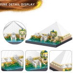이집트 피 드 빌딩 블록 세트 2273PCS 스핑크스 텍처 미니 벽돌 키트 기자 블록의 그레이트 유명 랜드 컬렉션 홈 데코 210058 : 사라다 컬렉티브
