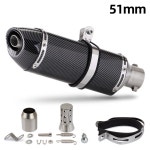 범용 51MM 오토바이 배기 소형 R77 이스케이프 머플러 DB 킬러 포함 에어록스155 MT03 CB400X NSS350 DL250 ER6N 용 : 코스믹스-24A
