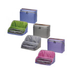 소닉 리비가쿠 대용량 필통 문구 수납 360도 오픈형 필통 블루 그레이 : 보다 BODA