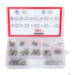 스틸 볼 330 /510 /580 /600 /620Pcs 미터 베어링 M1-8mm 정밀도 다양한 느슨한 자전거 모음 키트 (600Pcs) 510pcs : Amazing008