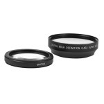 Vlogmagic 광각 부착 렌즈 Dslr 비디오 카메라 캠코더용 매크로 클로즈업 포함 62mm 0.45X : 파이브스타코리아