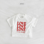 [26여름] 베이블리 러브반팔티셔츠 : 소로소로-sorosoro