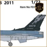 FAB FD72004 1/48 F-16C Block 32 87-0301 캘리포니아 ANG 새크라멘토 Mather 2011 : selectbuy55