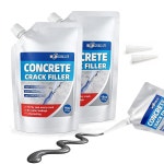 필러, 자체 레벨링 심리스 수리 실란트, 진입로, 파티오, 보도 차고를 위한 재개방 방지, 방수 전천후 유연 코크 u2013Grey 2pcs : Amazing005