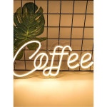 커피 네온사인 USB 카페 인테리어 장식등 원형 조명 매장 간판 LED : 윈바이