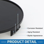 ABSOPRO 휠 센터 캡 허브 림 내구성 있고 스타일리시한 OD 70mm / 2.76인치 플라스틱 블랙 4대(BMW용) : Amazing005