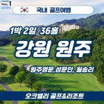 국내 강원원주 성문안,월송리,원주명문 1박2일 골프패키지 : 조이 투어
