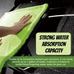 60120cm 양면 마이크로파이버 세차 타월 초흡수성 두꺼운 속건성 세차용 천 (자동차 디테일링용) : 팔룡산업