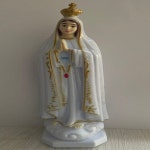 카톨릭 파티마 성모상 성모 마리아 조각상 가정용 탁상용 기독교 장식품 교회 기념품 : 퓨처성운상사