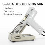 100W 전기 납땜 제거 건 S-993A 진공 펌프가 있는 납흡입기 50HZ 주석 제거 도구 : 제스123