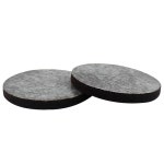 16개 2u201D / 50mm 펠트 가구 패드 브라운 원형 자가 접착 5mm 두께의 긁힘 방지 바닥 보호대, 발 의자 다리용 16 1 inch : Amazing005