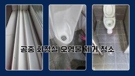 연천 공공화장실 오염물 제거 청소 업체 : 종합청소전문성실환경