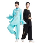 무술 태극권 유니폼 중국 스타일 자켓 셔츠 바지 운동 명상 영춘 쿵후 1. Bgreen : 쇼핑또하자50호점