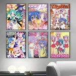 1PC L Lucky S Star 포스터 스티커 벽 아트 인쇄 방수 홈 거실 바 미적 장식 : 반월무역10
