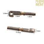 100개 2.8mm 헤드 폭 안경 스프링 인서트 수리용 플렉스 템플 광학 프레임 힌지 C0413 # : 에스엠파이브