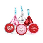 90ct 발렌타인데이 키스 & DIY 스티커, 벌크 초콜릿 파티 - 스크립블 하트 1 Dazzle Logo DIY Hershey : 트렌조이