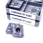 CNMG120404-TF IC907 CNMG120408 TF IC907/IC908 외부 선삭 공구 CNMG 120408 카바이드 인서트 선반 커터 공구 선삭 인서트 : 제스123