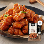 [롯데웰푸드] 식사이론X백년가게 신야치킨 닭강정 330g, 3개 : 마당몰24