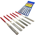 DRILAX 6-PC 다이아몬드 파일 세트, 평평한 및 파일(40 금속 마감 파일을 핸드 : 해직마