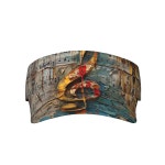 뮤직 노트 인쇄 스포츠 선바이저 모자 조절 가능한 빈 탑 야구 여성 및 남성 : 지글샵01