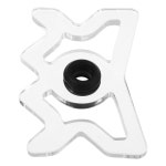 게임룸 성인을 위한 WHAMVOX 당구 큐 브리지 헤드 아크릴 풀 휴식 액세서리 : 미소바잉86