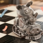 토이 루루 리치 피그 액션 체스 피스 애니메이션 피규어 랜덤 백 장식 데스크탑 인형 모델 선물 1. Pig Chess piece : 유니버셜픽22호점