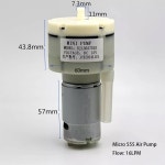 DC 12V 16LPM 555 공기 펌프 진공 음압 : 유진상사4