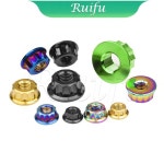 Ruifu 티타늄 플랜지 너트 M5 M6 M8 M10 M12 더블 육각 플랜지 12 포인트 너트 오토바이 Ducati 용으로 수정 : 제스123