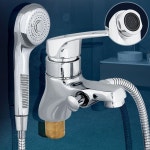 L3 원홀겸용세면기 욕조수전 샤워기수도꼭지 욕실샤워 : 에스지로드23