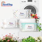 스웰데이 건조기 드라이 섬유 유연제 시트 80매X3팩 : 스웰데이