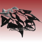 가와사키 ZX-6R 636 프라임 페어링 세트, 고급 오토바이 바디 리페어 키트, 100% 핏 사출 몰드, 13-18 2013-2018 : 투에인코퍼레이션