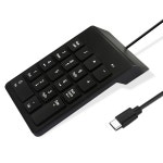 10키 Numpad 휴대용 23키 타입 슬림 미니 패드 노트북용 키보드, 노트북 PC Surface Pro 크롬북 계산, 사무실 여행용 홈 키패드 : 칠성커머스