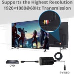 hdmi HDMI to S비디오 변환기 RCA 어댑터 R/L 오디오 비디오 1080P 지원 PS3/PS4 호환 : 와이드플레이스