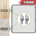 ABMO 스테인레스 스틸 헤비 듀티 게이트 힌지 목재 또는 콘크리트용 벽 마운트 4팩  농장 : 이영종합상사