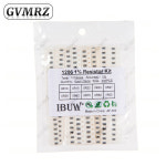 0201 0402 0603 0805 1206 1% 5% SMD 저항기 모음 키트 1R-1M 10K 100K 1K 100R 저항 세트 DIY 1R00 0R82 0R47 0R33 : 제스126