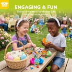 TOY Life 36 팩 파티 혜택, 교실 상을 작은 식물 미니 플라워 빌딩 블록 세트, 꽃 다육식물 장난감 카드, 소년 소녀를 부활절 바구니 스터퍼 6... 