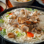 백년밥상 동죽 해물 칼국수 밀키트 2-3인분 캠핑음식 : 백년밥상