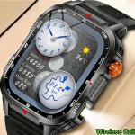 2026 견고한 군용 스마트 시계 남성용 시계 2.01인치 HD 터치 스크린 음성 블루투스 통화 LED 손전등 야외 스마트워치 맨 : 텐에이스