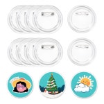 12 25 50개 메이커 38 79MM 버튼 25 투명 37 58 44 블랭크 바느질용 12pcs 25mm : 스마일웨이01