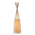 라탄 플로어 램프 무드등 대나무 거실 스탠딩 LED 빛 30x70 / 따뜻한 백색광 / 플리커프리 : 스타플레이스4