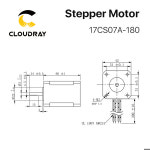 2 상 Nema17 스테퍼 모터 42mm 71Ncm 1.8A 스테퍼 모터 3D 프린터 용 4 리드 케이블 CNC 조각 밀링 머신 : 제스126