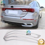 4개 카본 파이버 크롬 자동차 앞/뒤 안개등 램프 커버 트림 베젤 (기아 세라토 신형 K3 2019용) : 온마음마켓