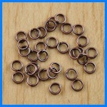 400Pcs 구리 톤 5mm 오픈 점프 링 H0425 : yeahanyeahan