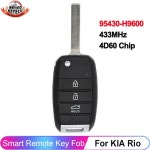 KEYECU 3 버튼 95430-H9600 KIA Rio 2018 2019 플립 433MHz 4D60 칩 자동차 키 원격 Fob 업그레이드 : 알디컴퍼니12
