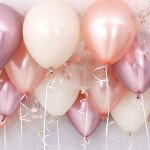 천장풍선 컨페티 핑크샌드 20개 세트 생일파티 베이비샤워 장식 : 파티콤마