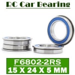 F6802 2RS 베어링 블루 봉인 15245mm (4 PCS ) 샤프트 볼 부품 취미 RC 자동차 트럭 : 이칠종합상사